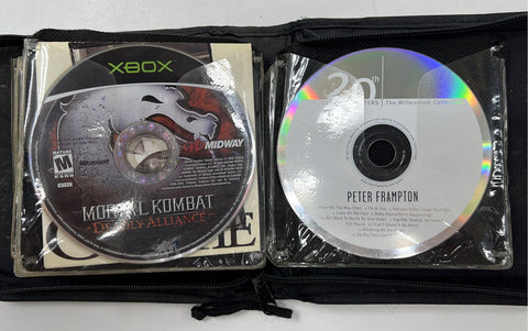 Mixed Media Lot 15 Discs Xbox 360 PC Games Music CDs Disturbed Motley Crue