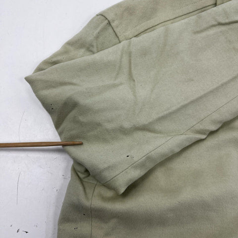 Vintage 80s Dino Valiano Women's Sage Green Lambswool Cashmere Jacket Sz 36