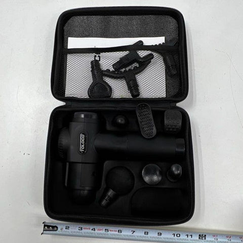 Toloco EM26 Massage Gun Deep Tissue Percussion Massager with Case & 10 Heads