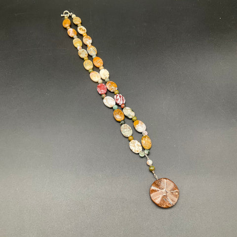 LOFT Mixed Fashion Statement Necklaces Lot of 4 Stone Faux Pearl Beaded