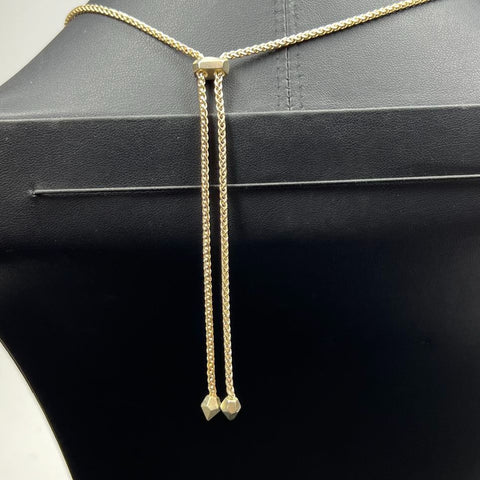 Kendra Scott Blue Beaded Tassel Gold Tone Necklace 32g