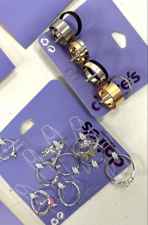 Claire's Lot of 21 Earring & Ring Sets Sensitive Solutions New In Package