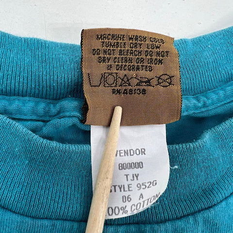 Vintage 1993 Miami Dolphins NFL Member Club T-Shirt Single Stitch Nutmeg XL