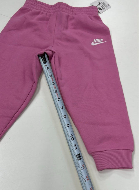 Nike Kids Pink 2-Piece Fleece Hoodie Sweatpants Set NWT Sz 4T