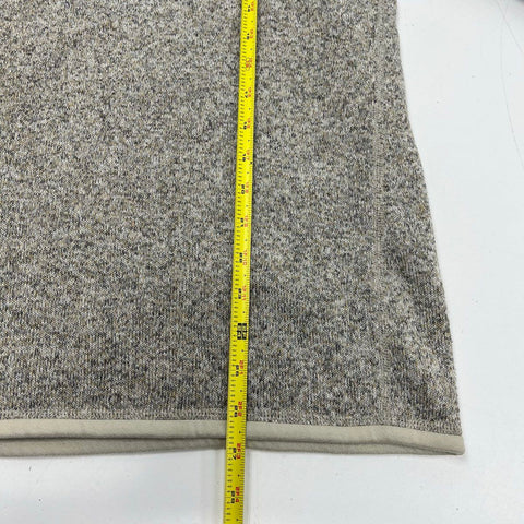 Patagonia Women's Better Sweater 1/4 Zip Fleece Pullover Oatmeal Heather XL