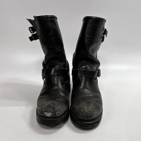 Harley Davidson Black Leather Biker Engineer Boots See Measurements