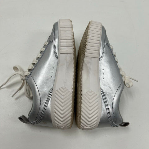 Sorel Out N About III Low Metallic Silver Waterproof Sneaker Women's Size 7