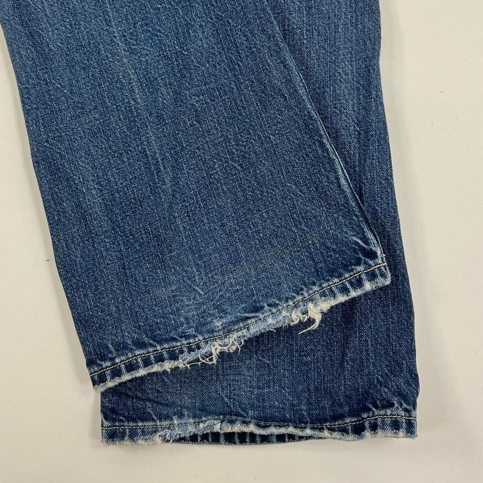 VTG Y2K Women's Ezra Fitch Blue Denim Boot Cut Low Rise Cotton Jeans - Size 27