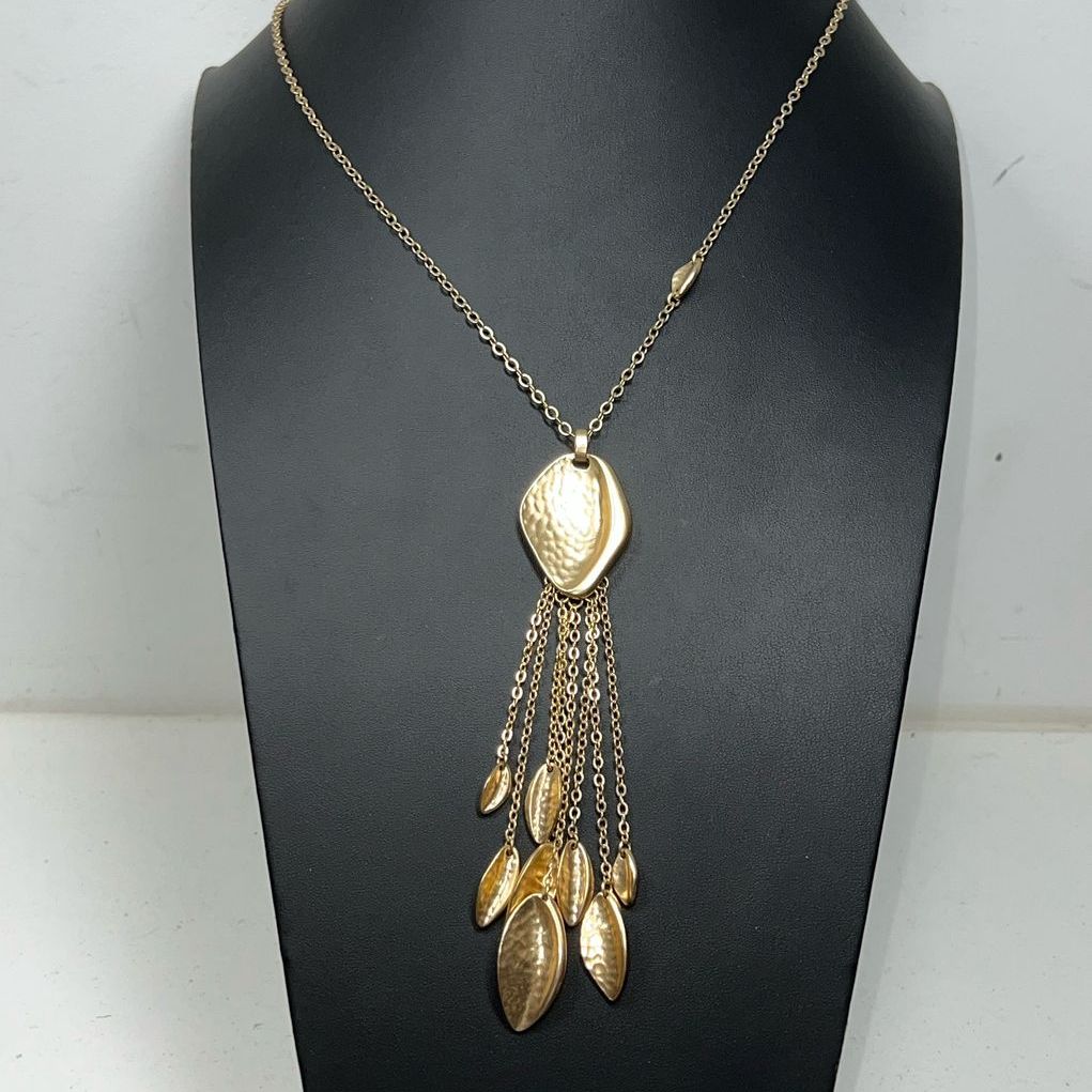 Chico's Gold Tone Tassel Necklace