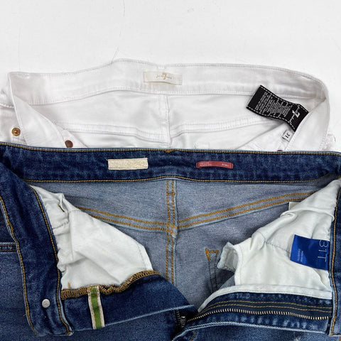 Pilcro 7 For All Mankind Free People Women's Pants Skirt Lot Sz 31 Tall