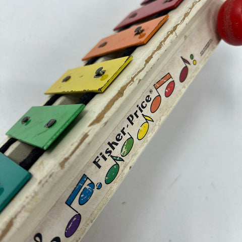 Vintage 70s 80s Fisher Price Chatter Phone Xylophone Metal Top Toy Lot