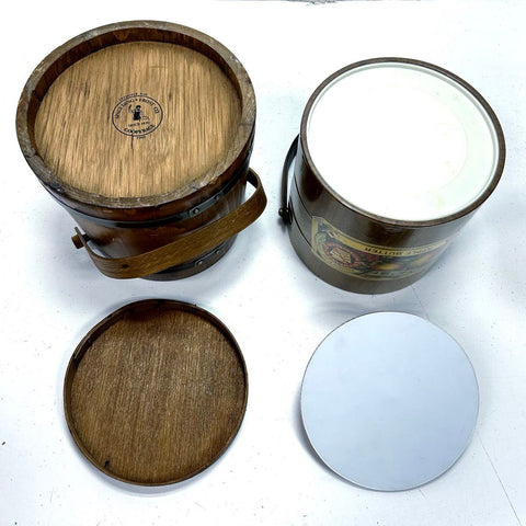 Heinz Apple Butter Vintage Advertising Lot 2 Wood Barrel and Ice Bucket 1980s