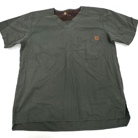 Carhartt Lot 3 Scrub Tops V-Neck Pocket Medical Workwear Men's Mixed Size S L