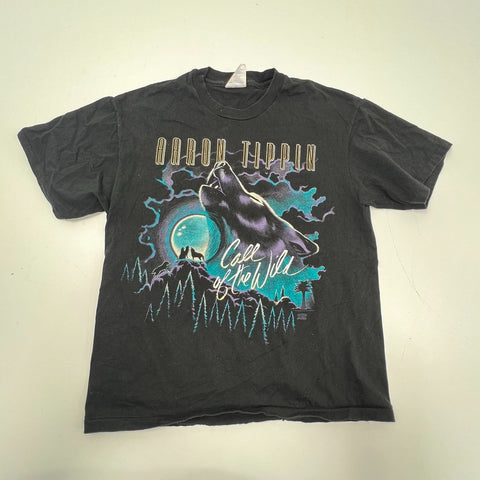 Vintage 1993 Aaron Tippin Call of the Wild Tour T-Shirt Single Stitch USA Sz L