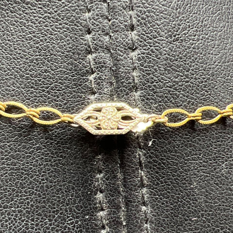 Antique Bliss Bro Co. Gold Filled Locket Necklace 15.63
