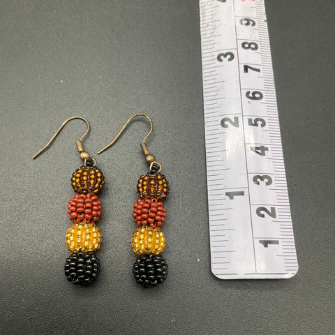 Jabulani Jewellery South African Zulu Seed Bead Necklace and Earrings Set