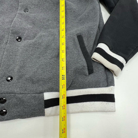 GTM Sportswear KSU Wildcats Wabash Varsity Letterman Jacket Gray Black Sz L