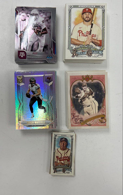 Football & Baseball Card Lot 1980s-2025 Panini Score Approx 300 See Photos