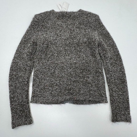 Banana Republic Women's Gray Sequin Trim Boucle Sweater Jacket NWT Size S