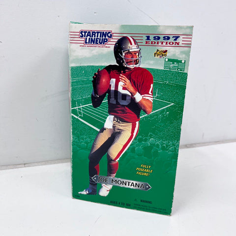 Vintage NFL Football Joe Montana 49ers Starting Lineup 1997 12 Inch Figure Box