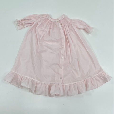 Vintage 80s Lot 4pc Infant Baby Smocked Gown Christmas Romper Handmade Clothes