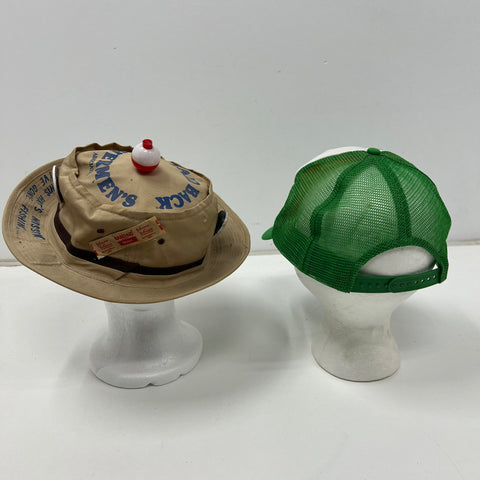 Vintage Lot of 7 Trucker Hats Snapback John Deere I-70 Series Bucket Hat