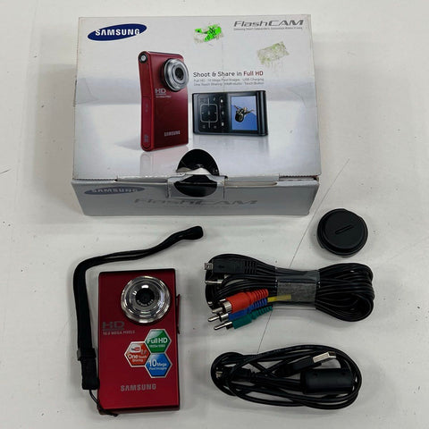 Samsung HMX-U10 FlashCAM Full HD 1080p 10MP Pocket Camcorder Digital Camera
