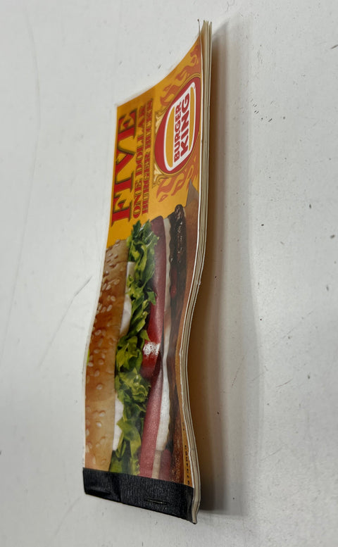Vintage 1999 Burger King Burger Bucks Booklet Five $1 Coupons Fast Food Promo