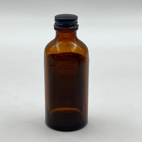 Vintage Certified Pharmacal Co Hydrogen Peroxide Amber Glass Bottle 4oz Empty