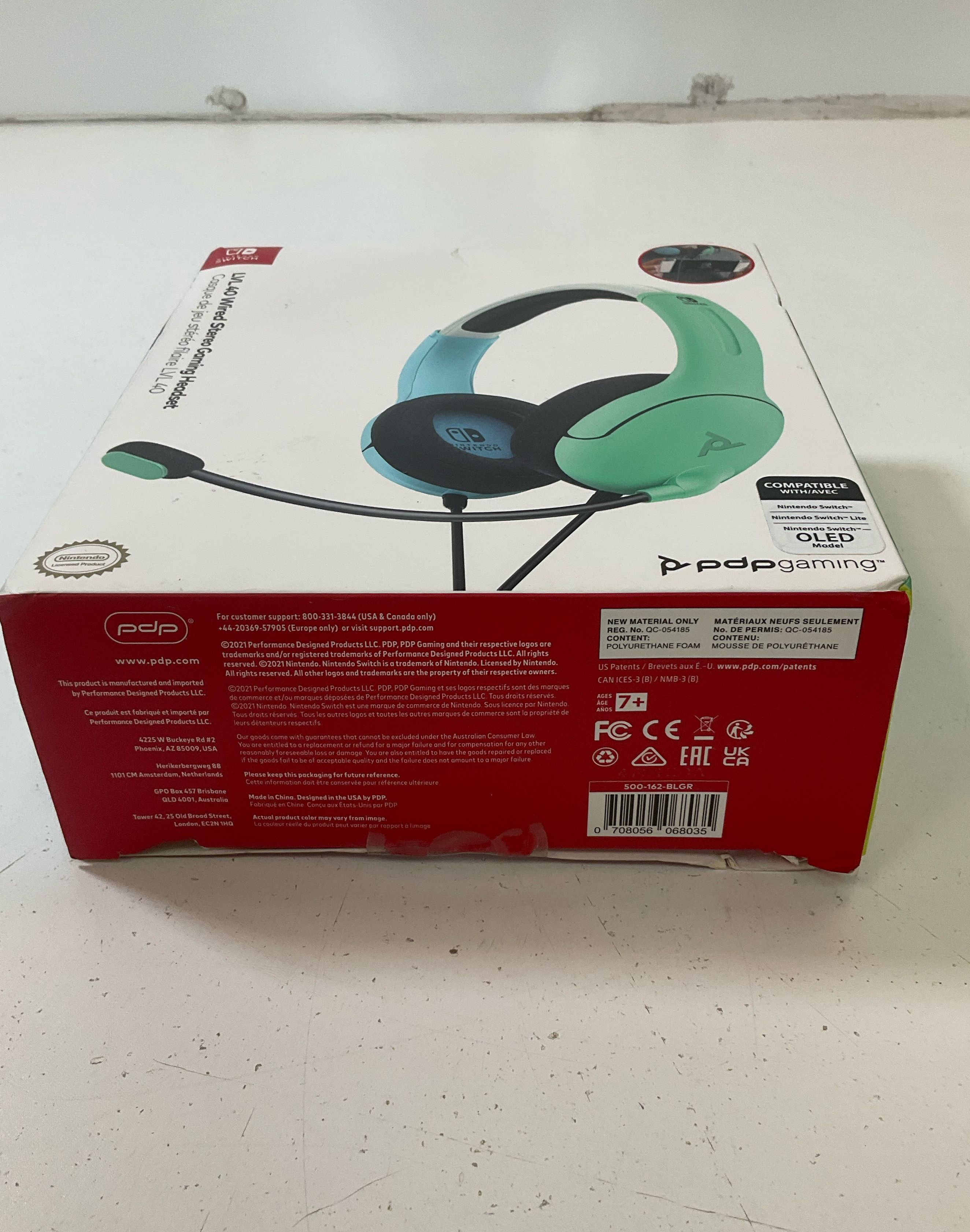 PDP Gaming Nintendo Switch LVL40 Wired Stereo Gaming Headset Open Box