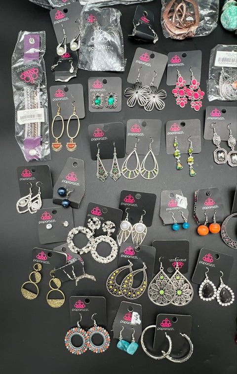 Paparazzi Accessories Costume Jewelry Lot 2 lbs Includes Earrings Necklaces