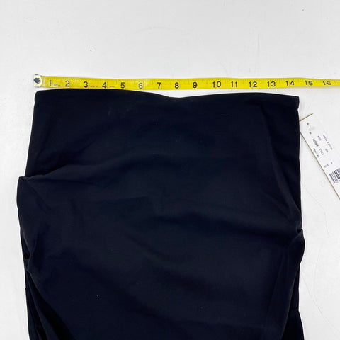 Nicole Miller Women's Black Ruched Silk Blend Pencil Skirt BH0691 Sz 8 NWT