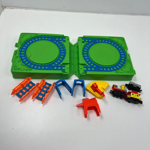 Vintage Mattel My First Wheels Train Set And Case Incomplete 1980
