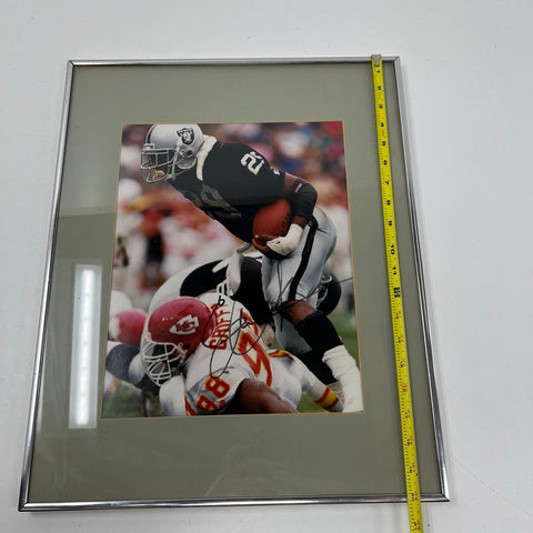 Eric Dickerson Signed Autograph Framed 8x10 Photo LA Raiders HOF NFL