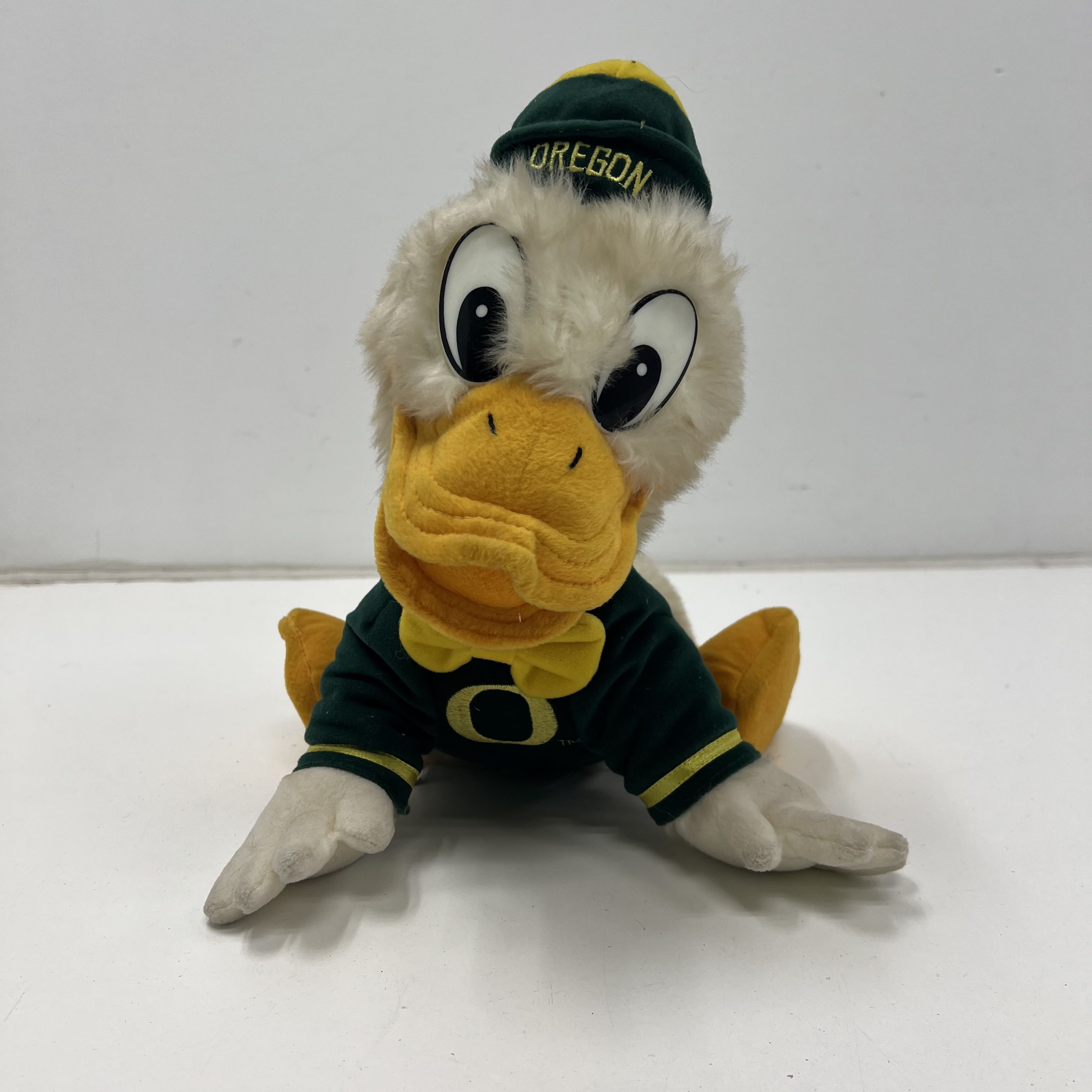 Vintage 90s Disney Oregon Ducks Mascot Plush The Duck Puddles Stuffed Animal