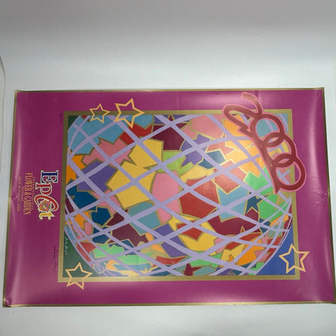 Epcot Flower & Garden Festival Poster Lot Dorothy Gillespie Signed 2000 2002