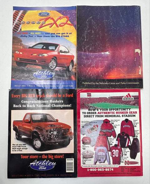 Nebraska Husker Football Magazine & Memorabilia Lot Tom Osborne Time 13 Pcs