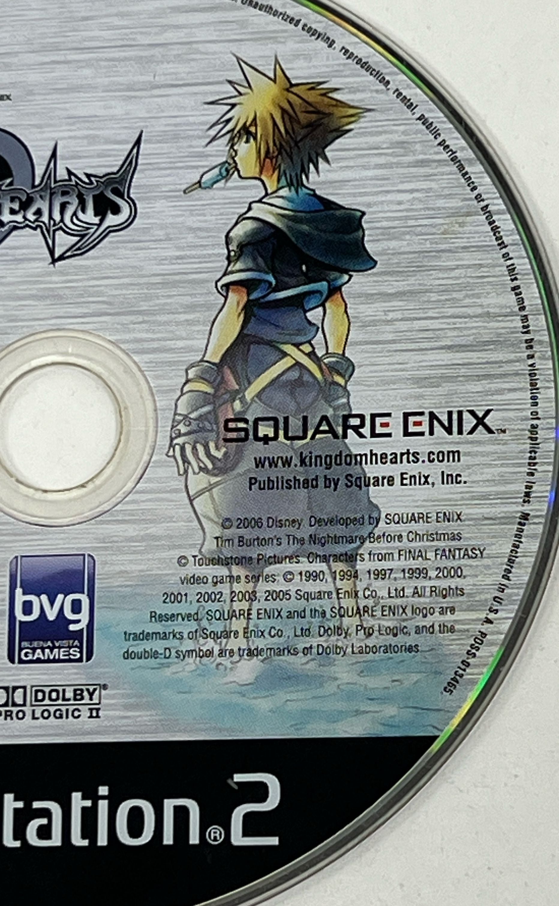 Sony Playstation 2 PS2 Square Enix Kingdom Hearts Game Disc Only UNTESTED