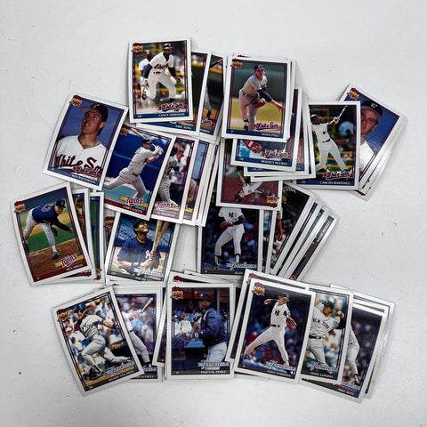 Baseball Card Lot 1991 Topps Official Complete Set 792 Cards See Photos