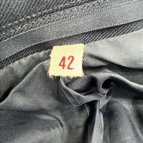 Vintage 1988 West German Luftwaffe Dress Tunic Jacket Yellow Piping Sz 42