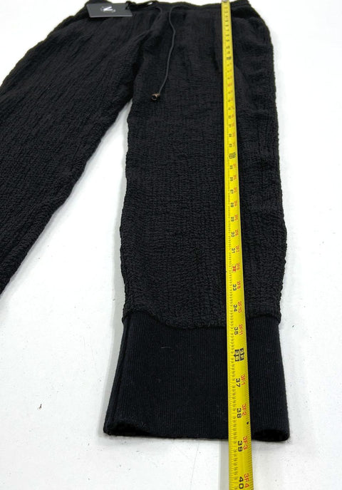 Nu Denmark Vie Black Gauzy Drawstring Joggers Trousers Women's XS NWT