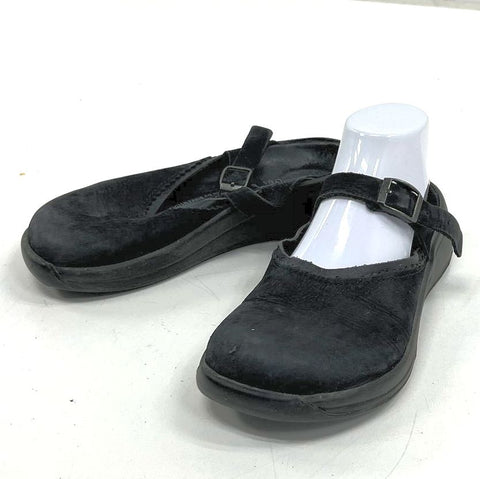 Tatami Birkenstock Black Suede Mary Jane Clogs Mules Shoes Size EU 38 US 7