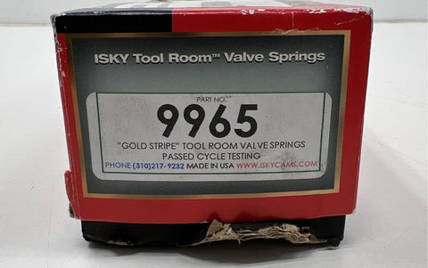Isky 9965 Gold Stripe 1.560 Racing Valve Springs 16 Piece Set Tool Room USA