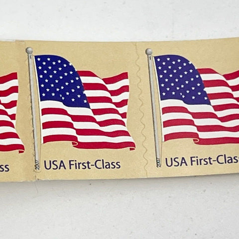 USPS Postage Stamps Lot 2007 American Flag USA First-Class Approx 60 Pieces