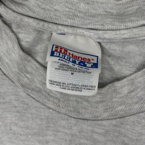 Vintage 90s Easyriders Ricky Mann Motorcycle Biker T-Shirt Hanes Beefy T Gray M