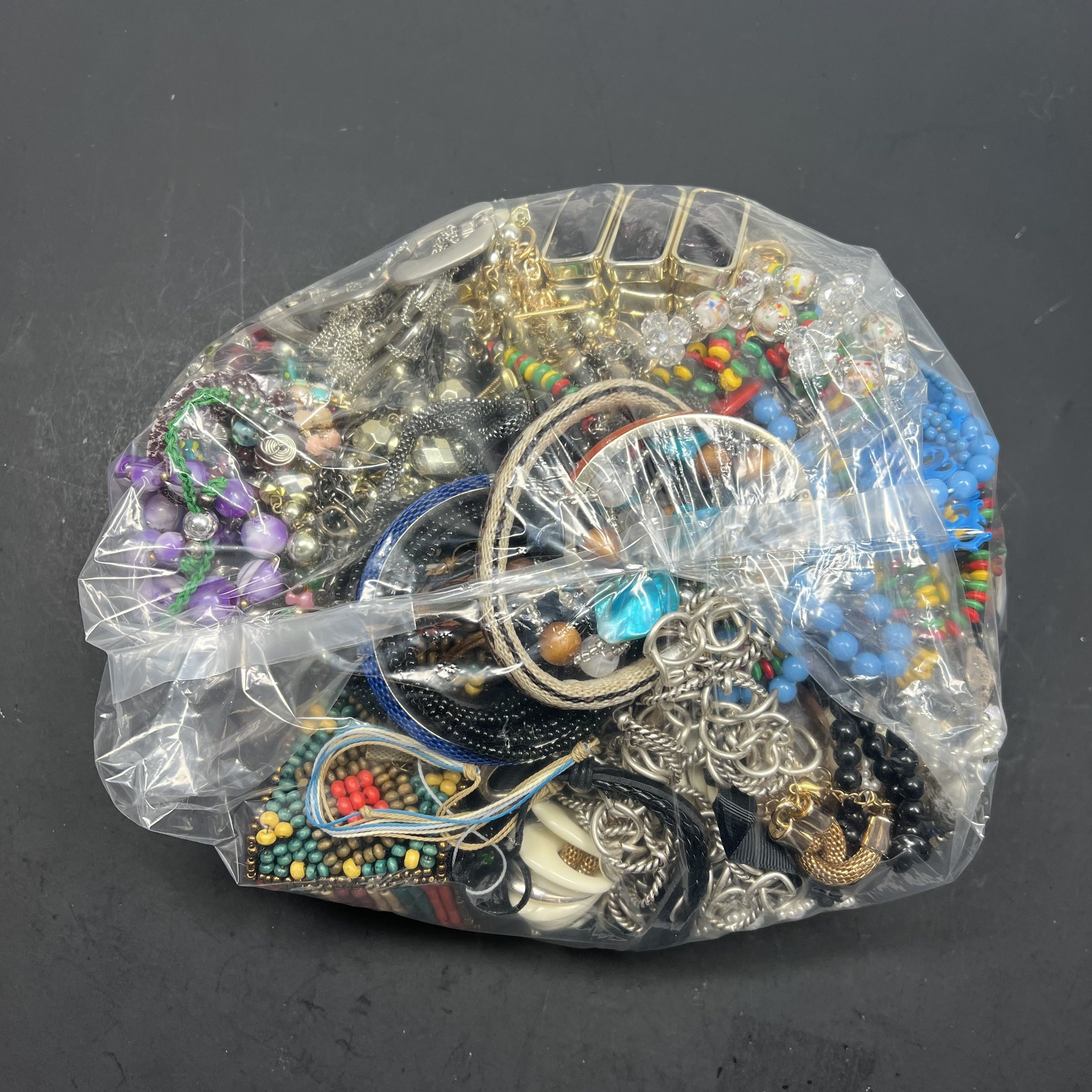 5LB Wearable Costume Jewelry Mixed Items Bag