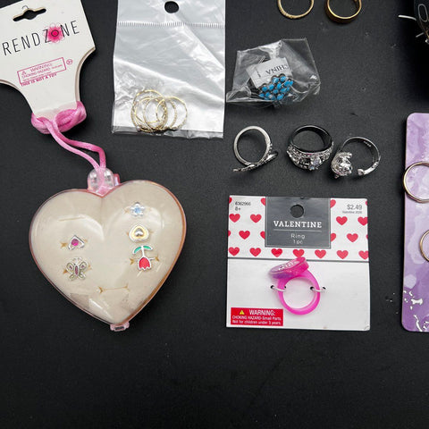 Claire's Paparazzi Fashion & Children's Ring Jewelry Lot 30+ Gold Silver Tone