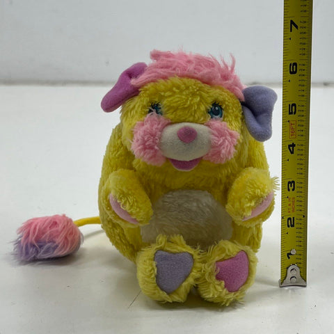 Vintage 1985 Popples Potato Chip Yellow Plush Stuffed Animal Toy 80s