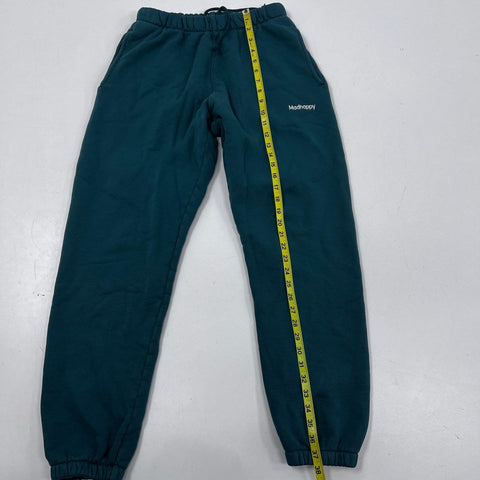 Madhappy Men's Dark Teal Cotton Fleece Joggers Sweatpants Made in USA Size M