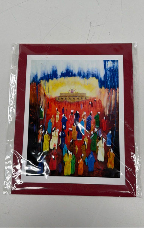 R Wade Brown Shaman I Native American Art Print Signed 10x13 Matted